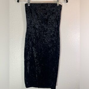Better Be Size Smal Velvety Body Con Strapless Dress